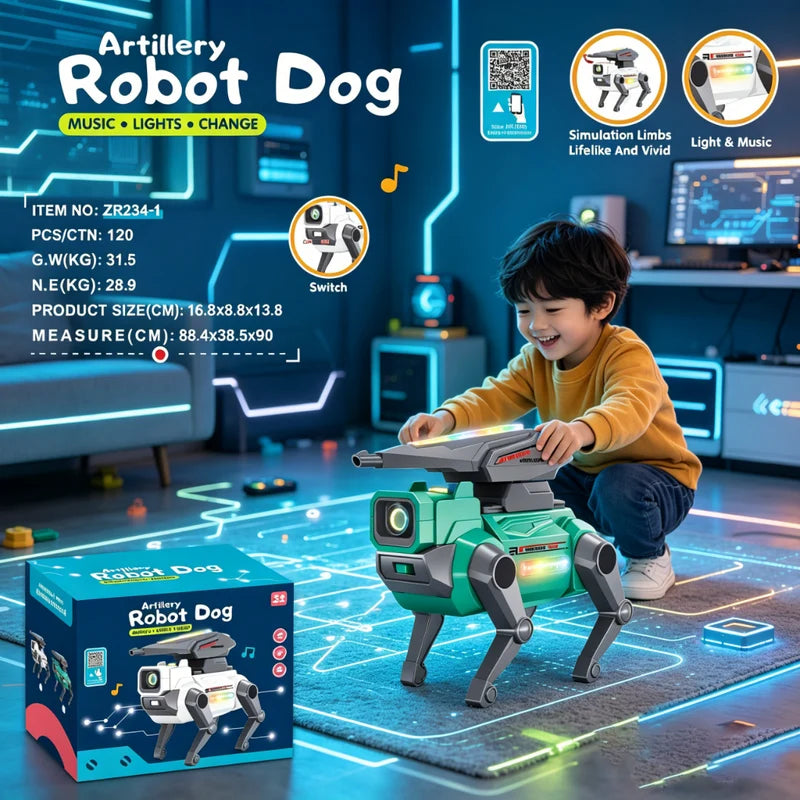 Interactive Artillery Robot Dog